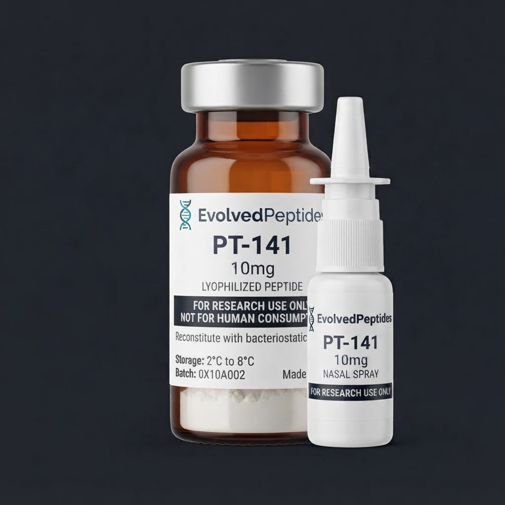 Evolved Peptides PT-141 10mg Nasal Spray research vial