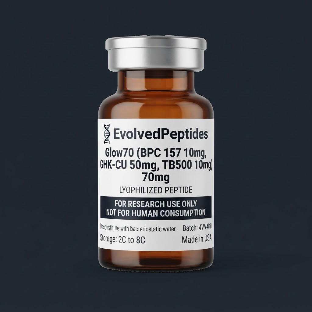 Glow70 (BPC 157 10mg, GHK-CU 50mg, TB500 10mg)
