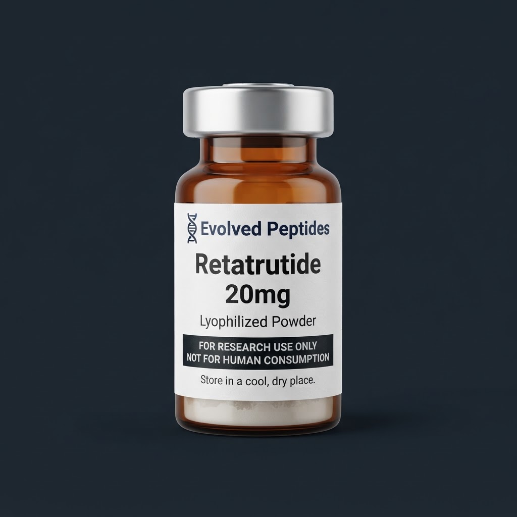 Evolved Peptides Retatrutide 20mg research vial