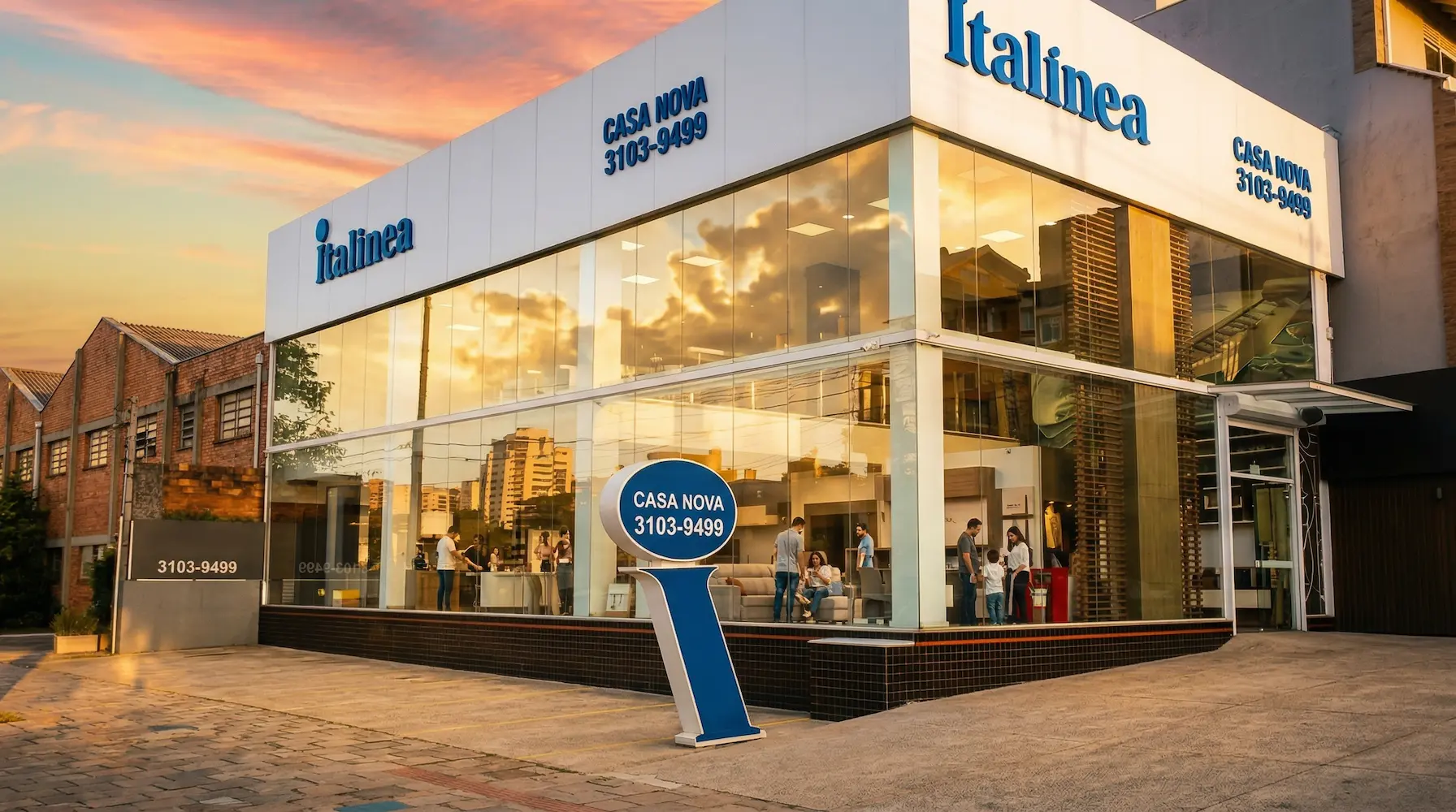 Casa Nova Italínea Porto Alegre showroom