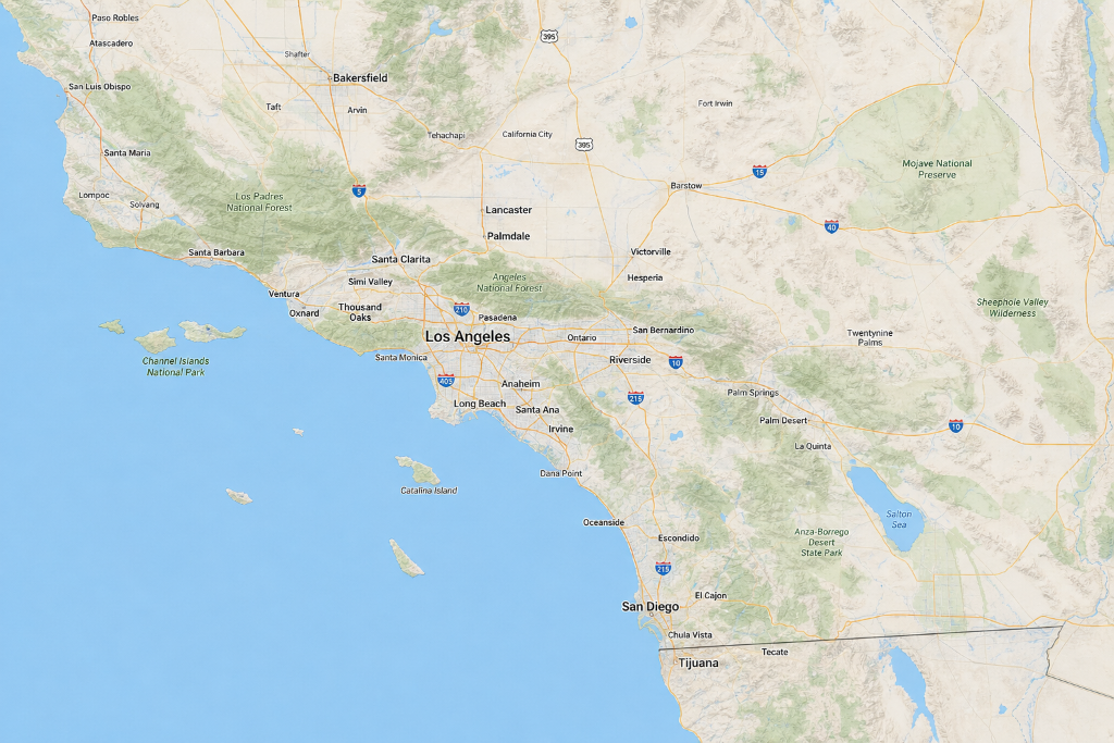 Southern California Service Area Map