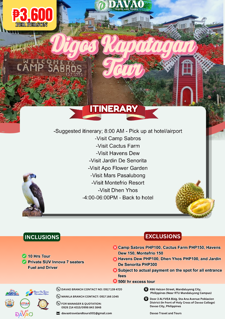 Digos Kapatagan Tour