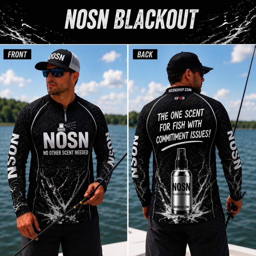 NOSN Blackout Performance Fishing Jersey