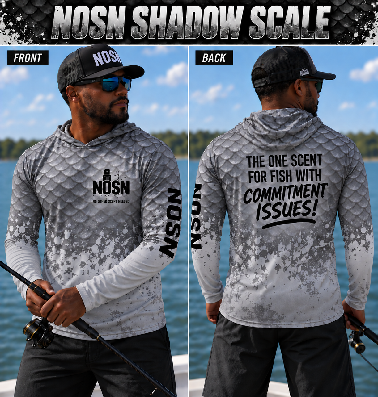 NOSN Shadow Fish Scale Hoodie