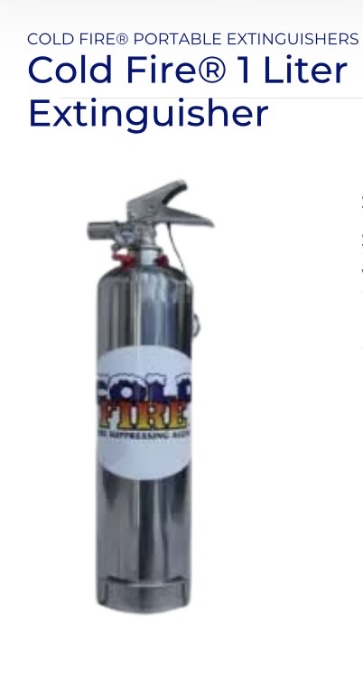 Cold Fire® 2 Litre Stainless Steel Extinguisher