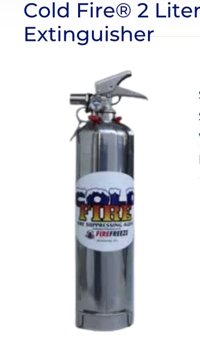 Cold Fire® 1 Litre Stainless Steel Extinguisher