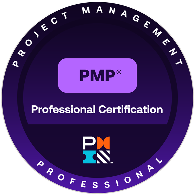 Project Management Professional (PMP) credential badge