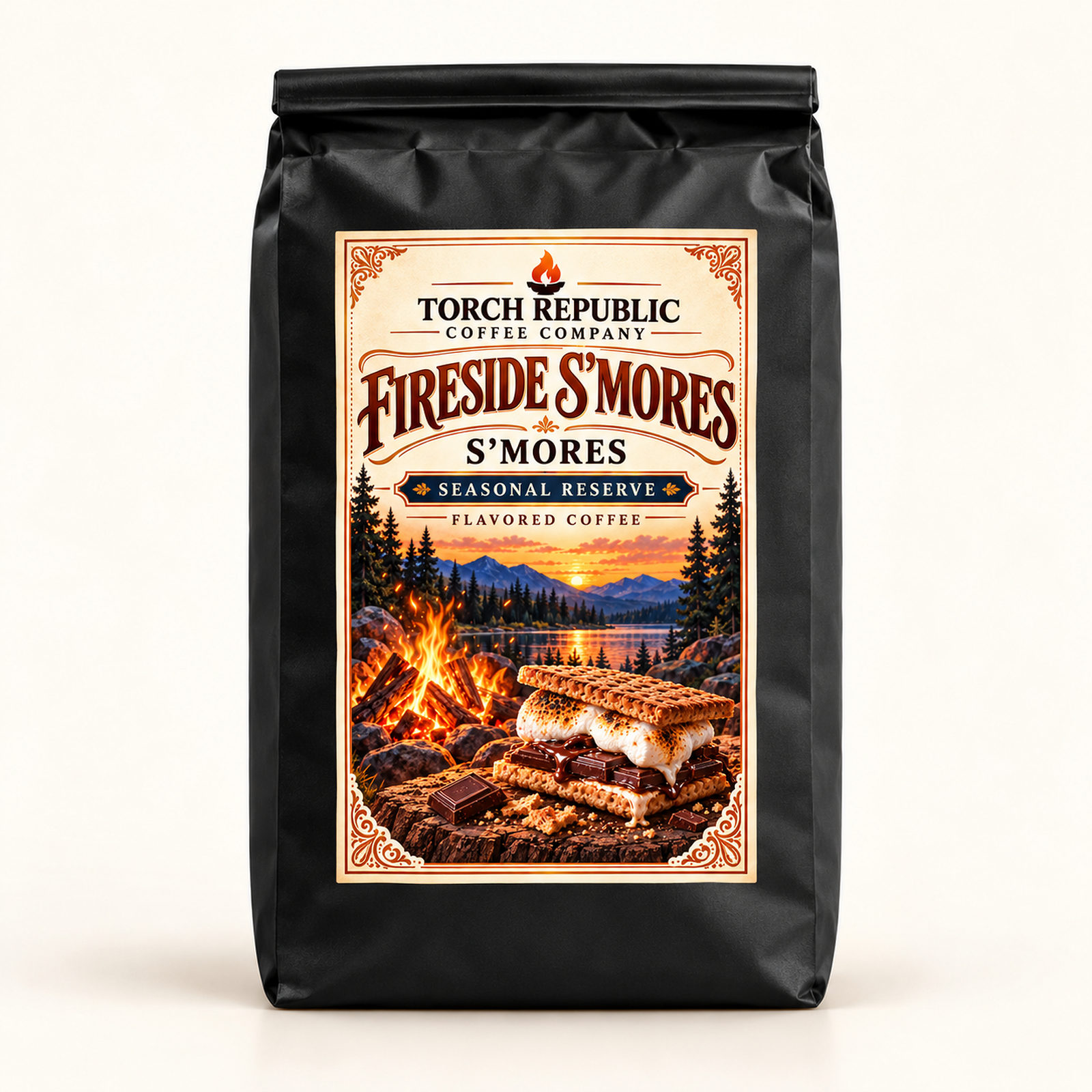 Torch Republic Fireside S’mores seasonal coffee pouch