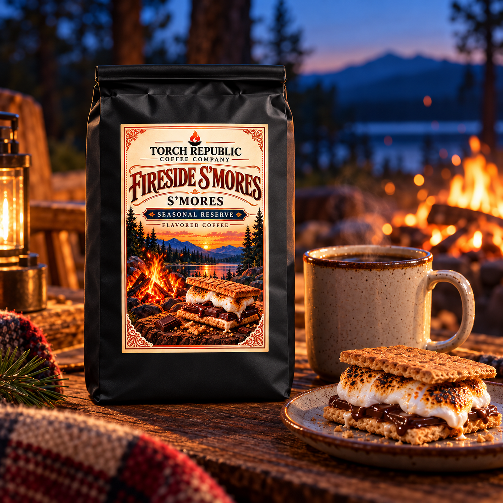 Torch Republic Fireside S’mores coffee lifestyle photo