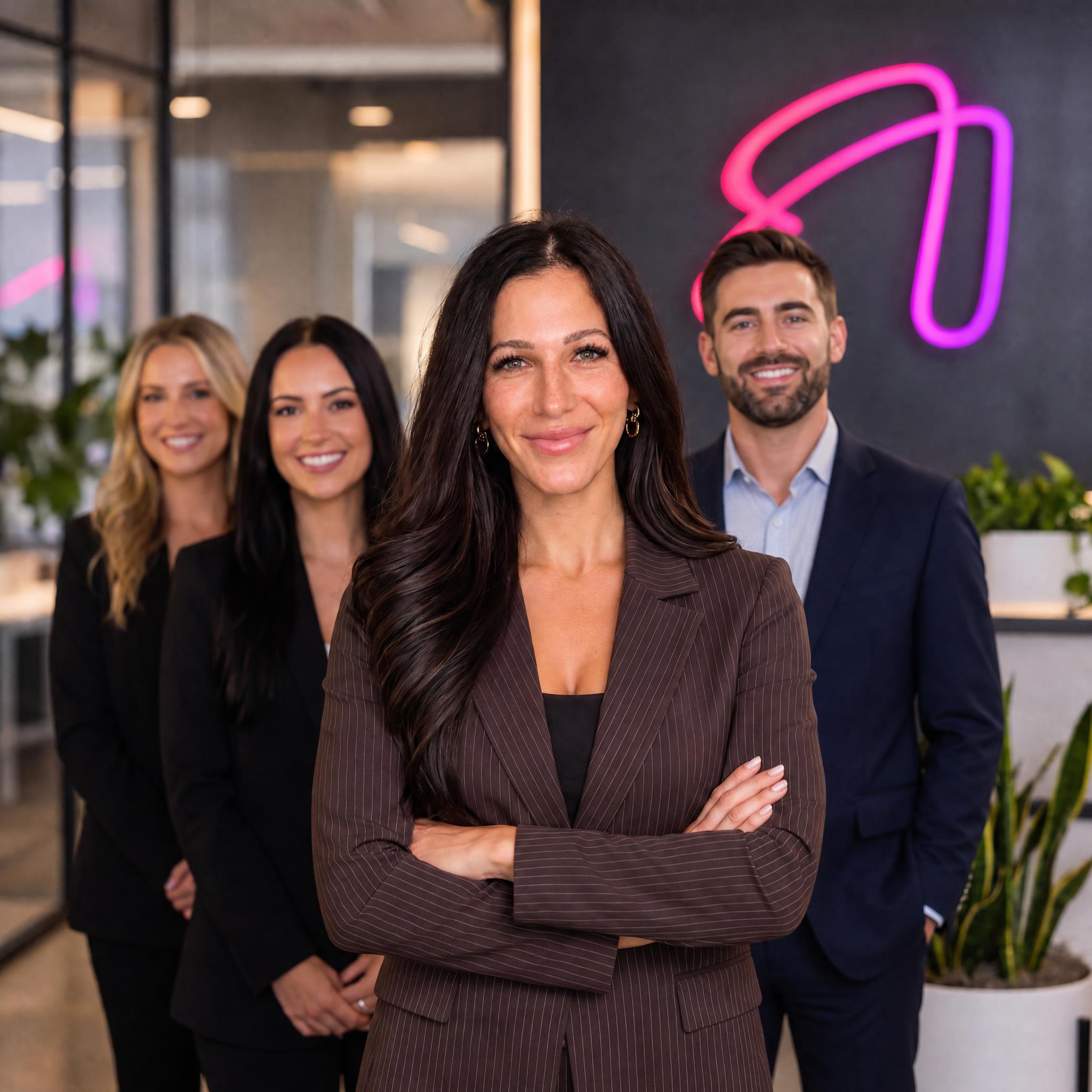 Tatum, owner of GTMBrand.io, with her team