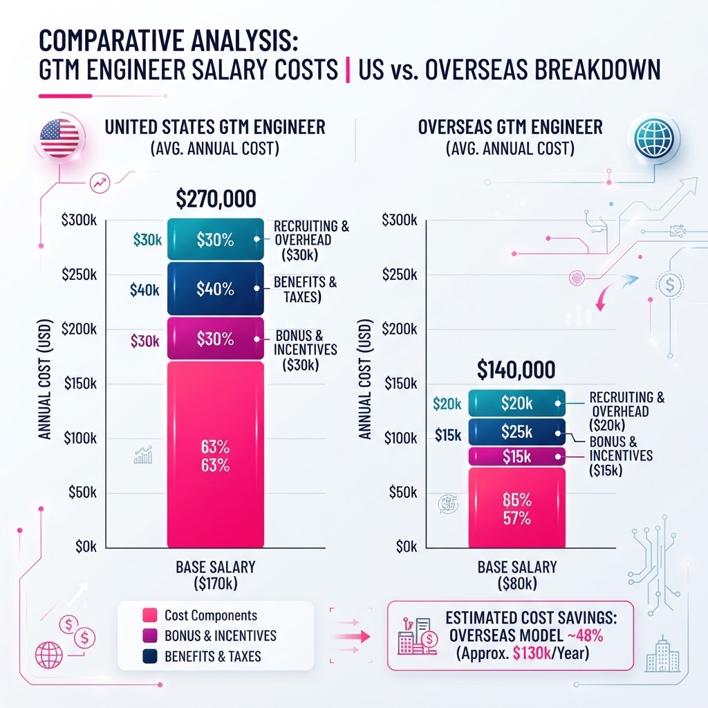 The Real Cost of a GTM Engineer โ And How Sourcing Overseas Can Cut the Bill in Half