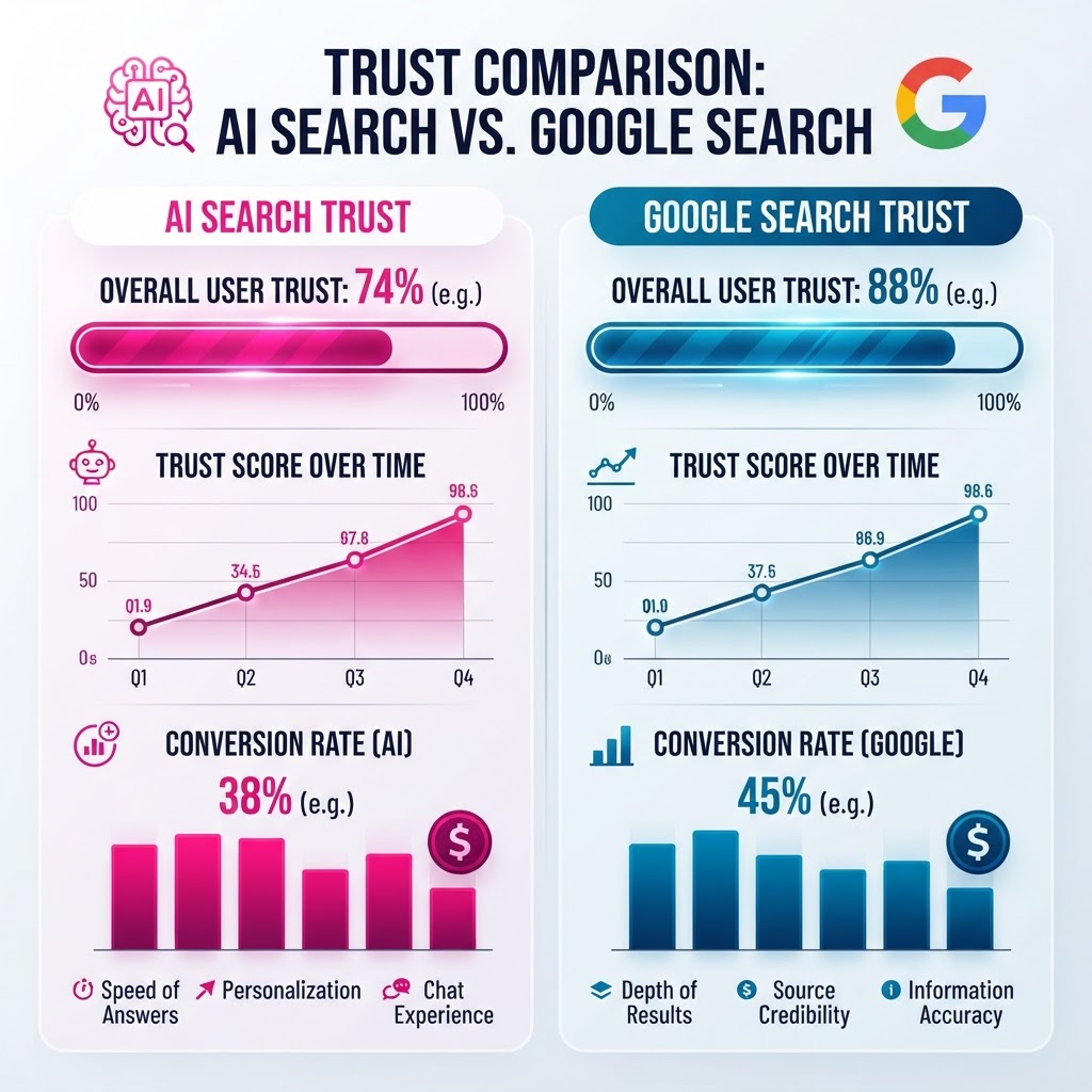 AI Is Now More Trusted Than Google Search for Decisions โ Here's What It Means for Your Brand