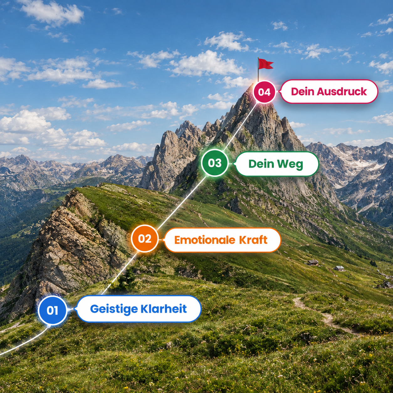 Mindpeak Vision Weg zum Gipfel