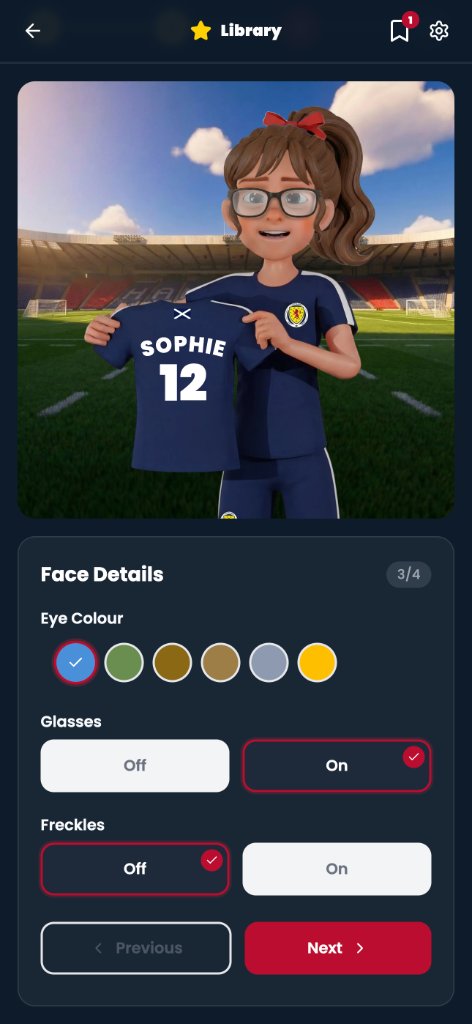 App screen