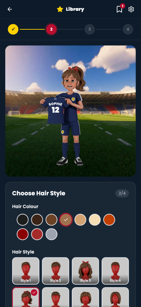 App screen