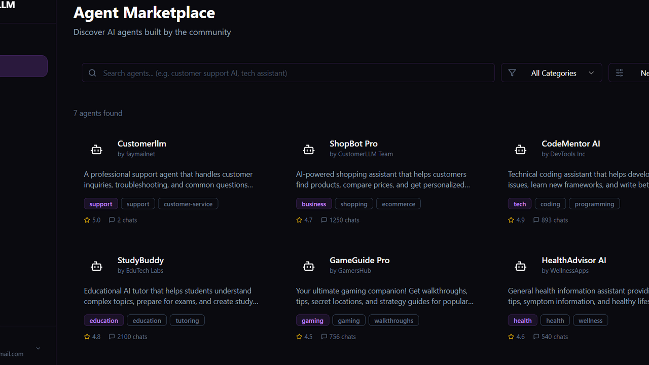 Customerllm template preview