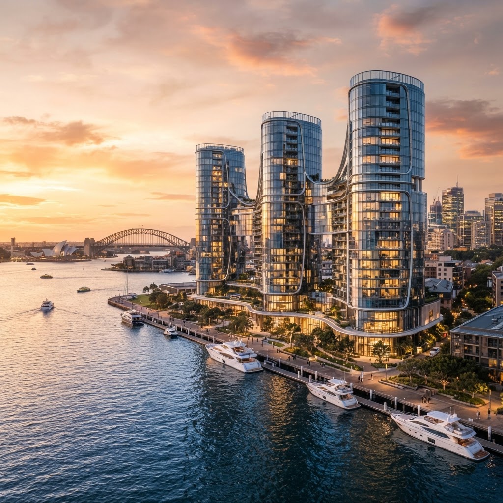 One Sydney Harbour waterfront towers