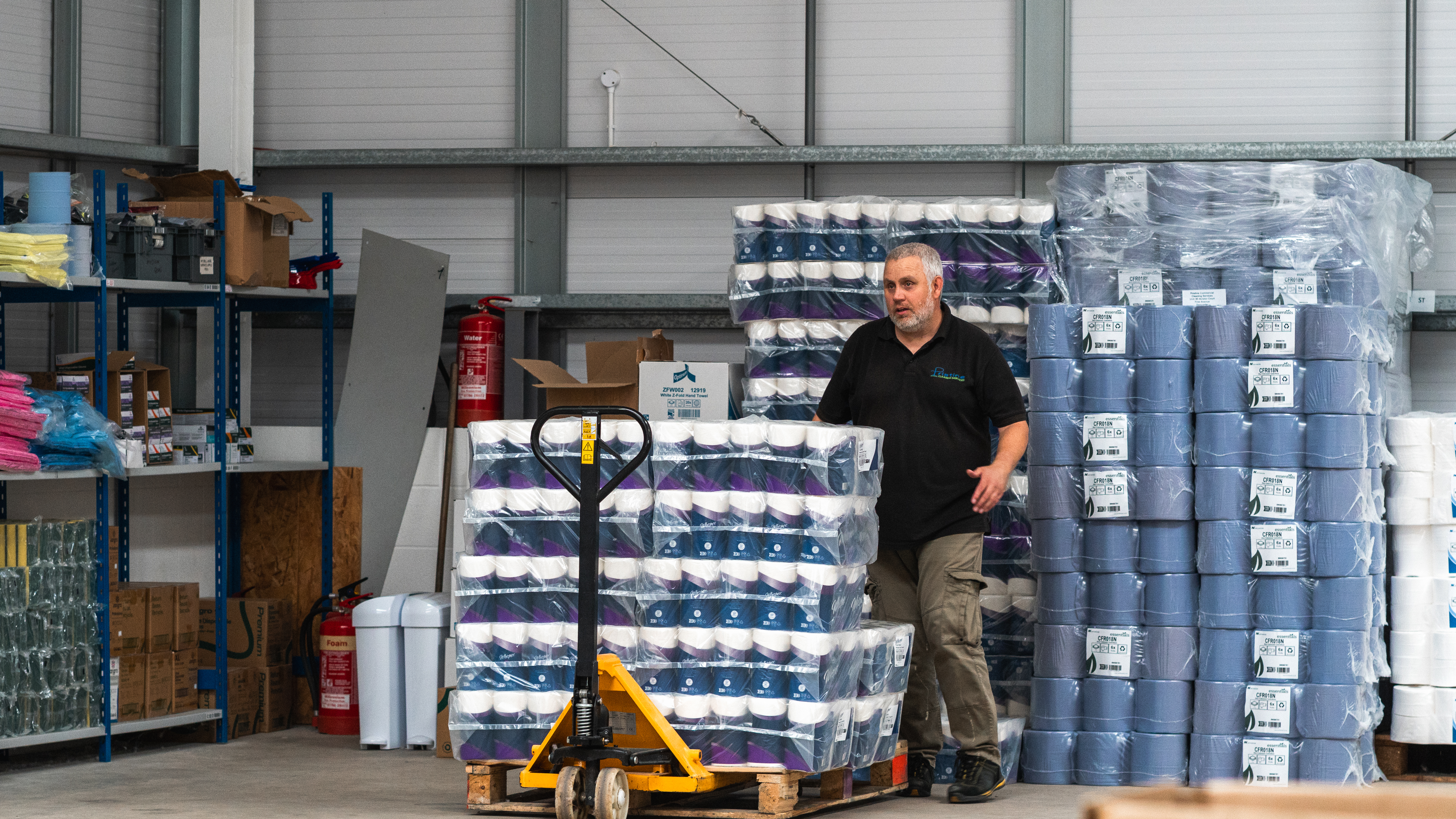 Pristine Cleaning Services warehouse, fleet and operations