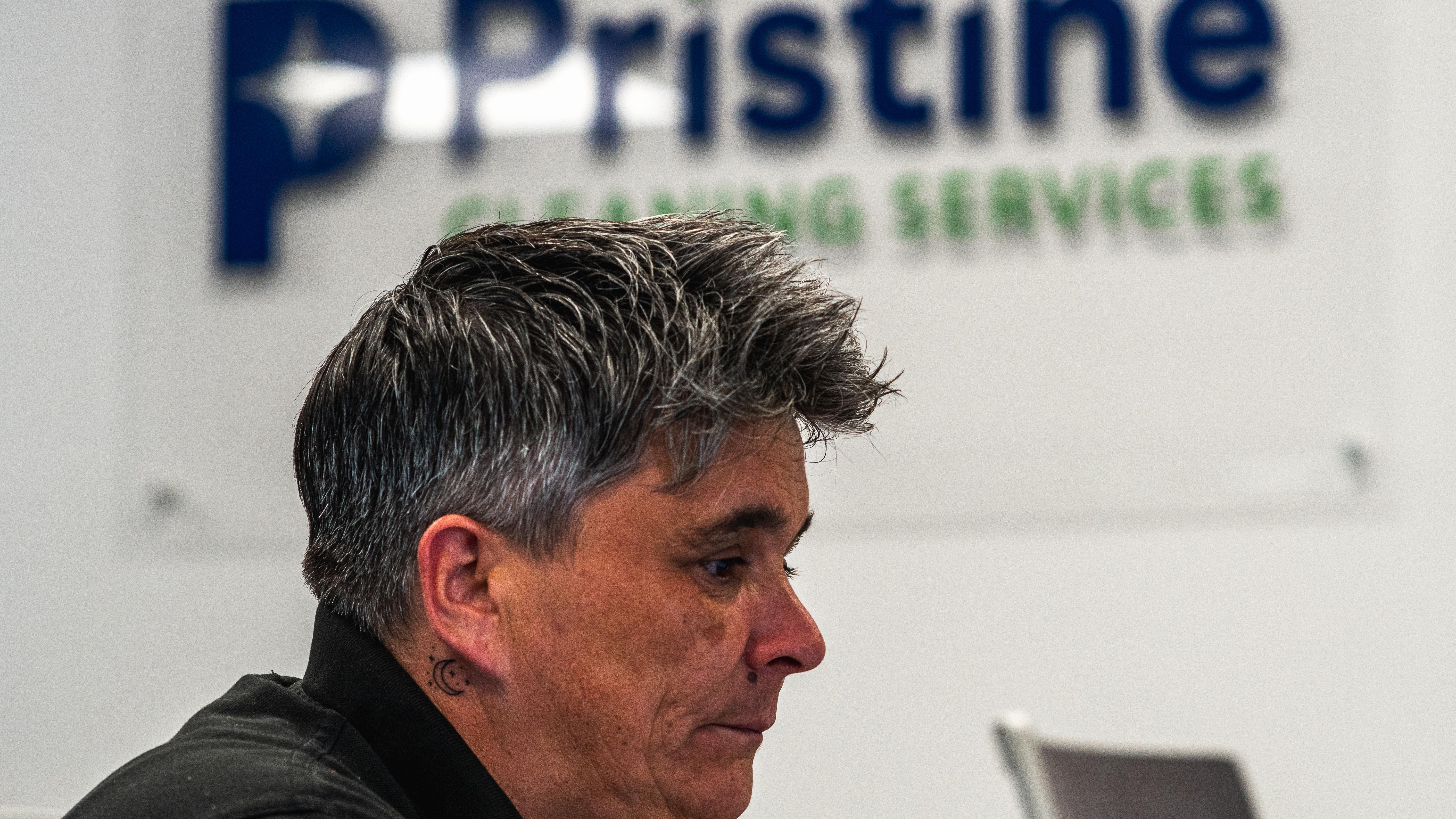 Pristine Cleaning team member