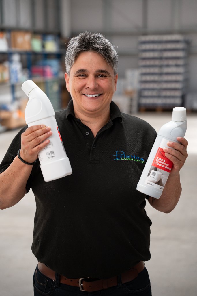 Pristine Cleaning team member