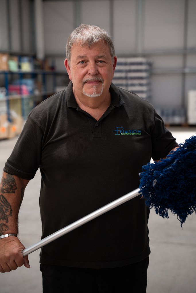Pristine Cleaning team member