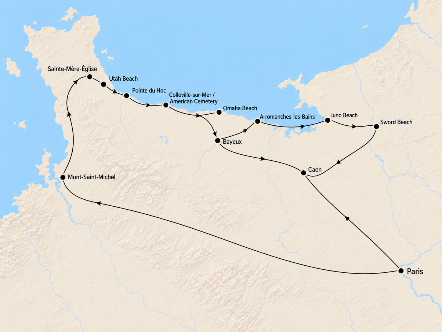 Mapa del recorrido
