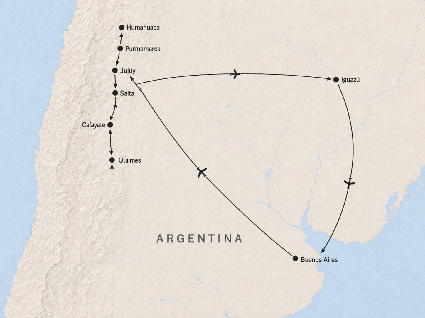 Mapa del recorrido
