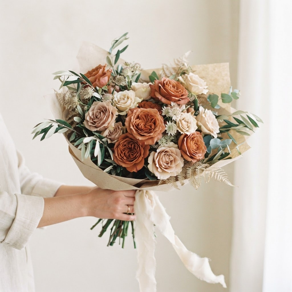 Ramo romántico de rosas