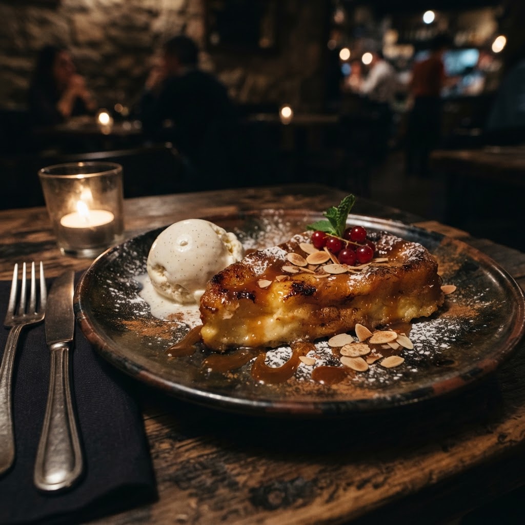 Torrija con helado