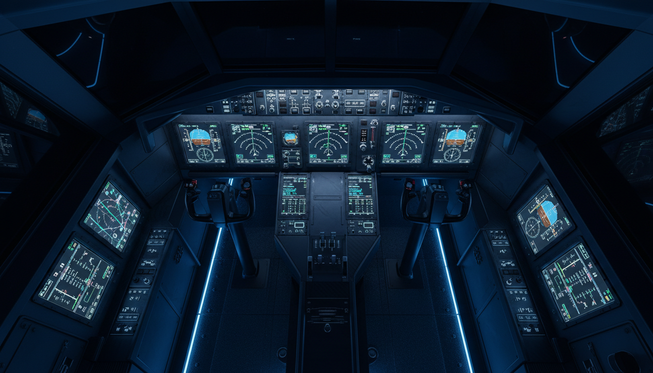 Flight simulator cockpit