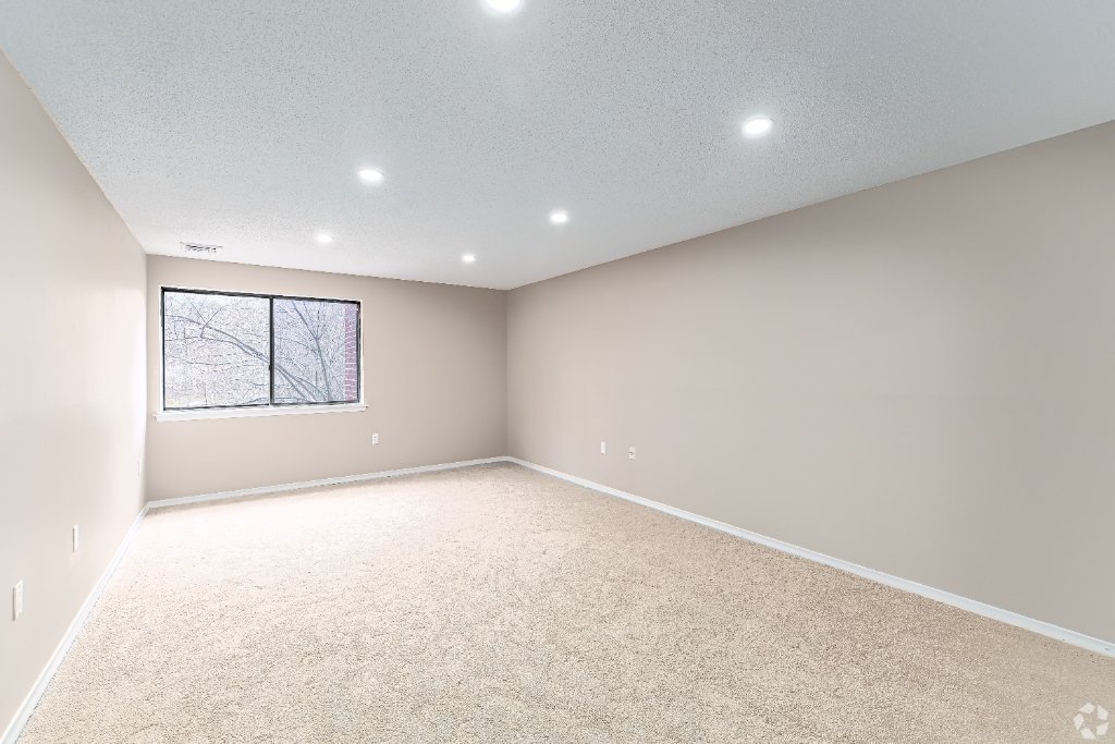 Bedroom with large closets