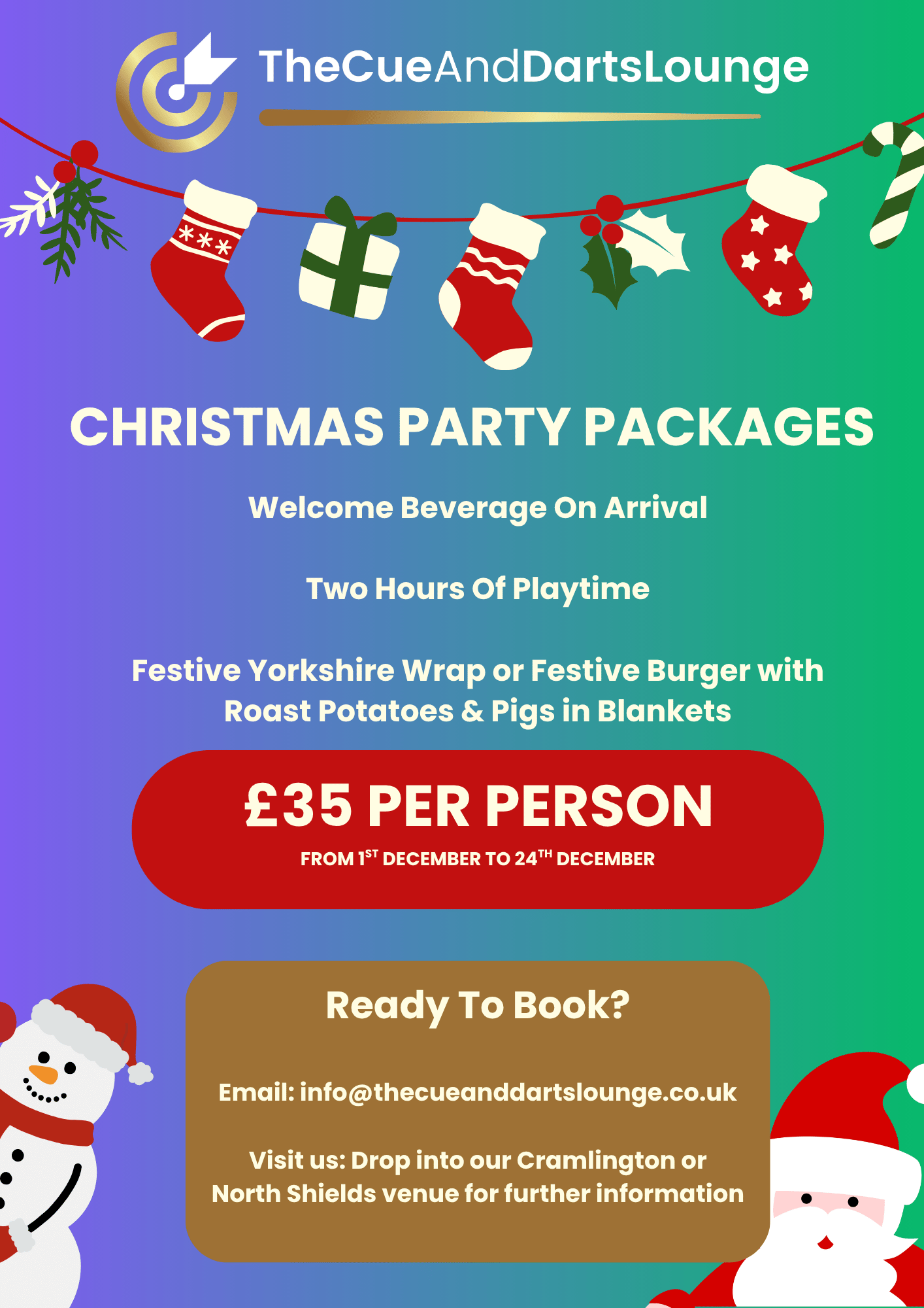 Christmas Party Packages