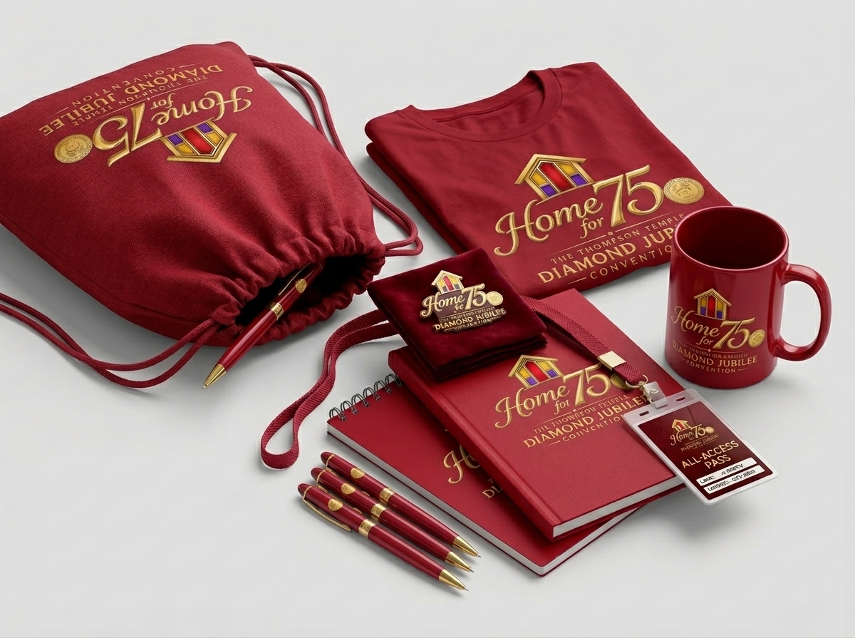 Home for 75 commemorative package mockup
