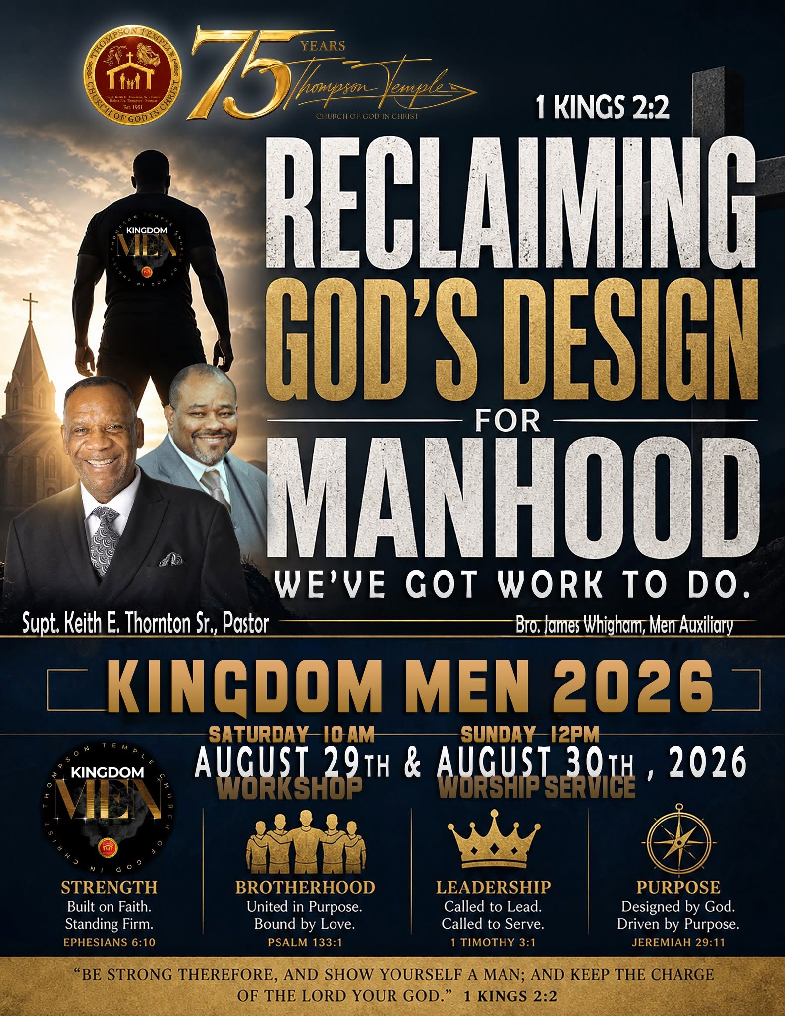 Kingdom Men 2026 — Reclaiming God's Design for Manhood