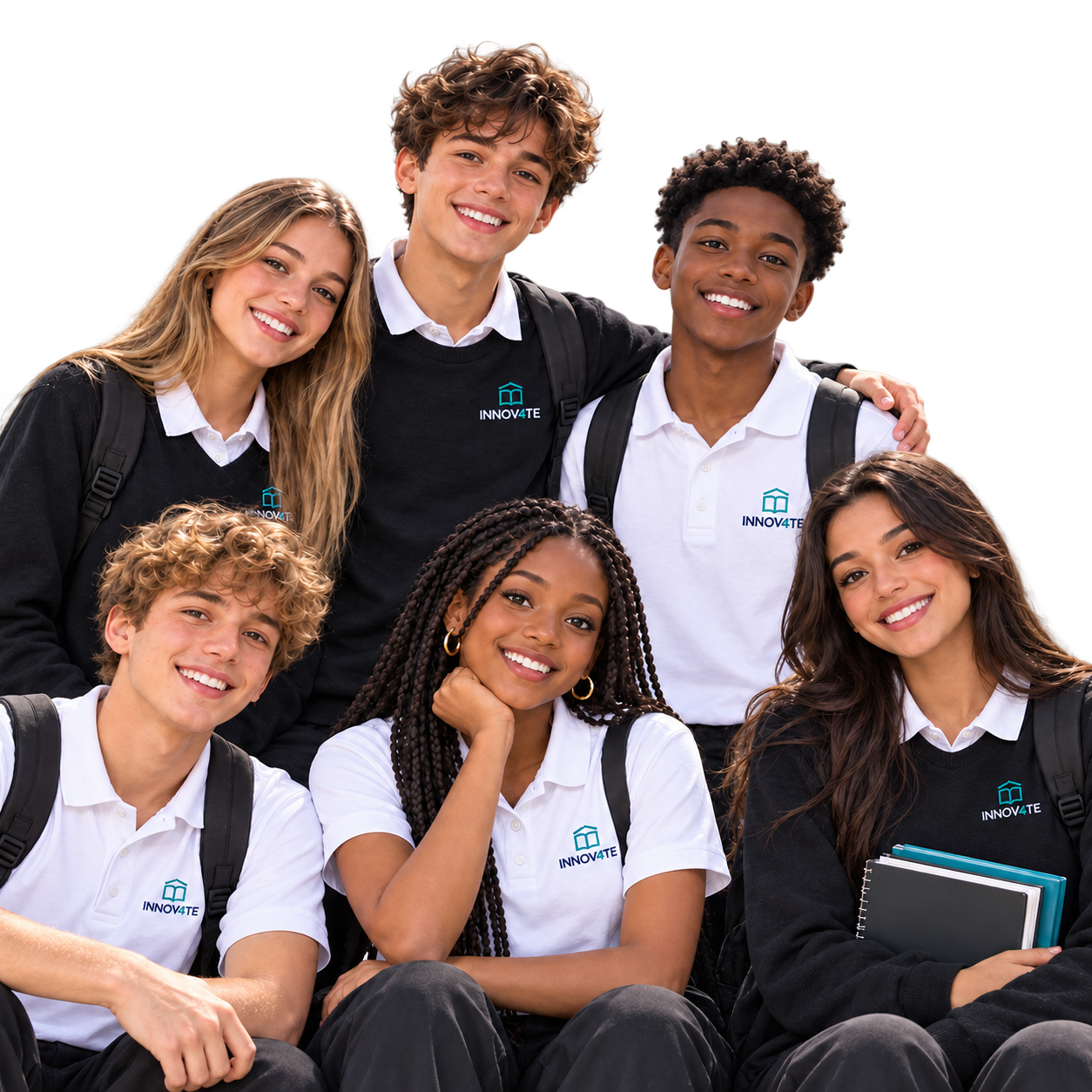 INNOV4TE students wearing the school uniform
