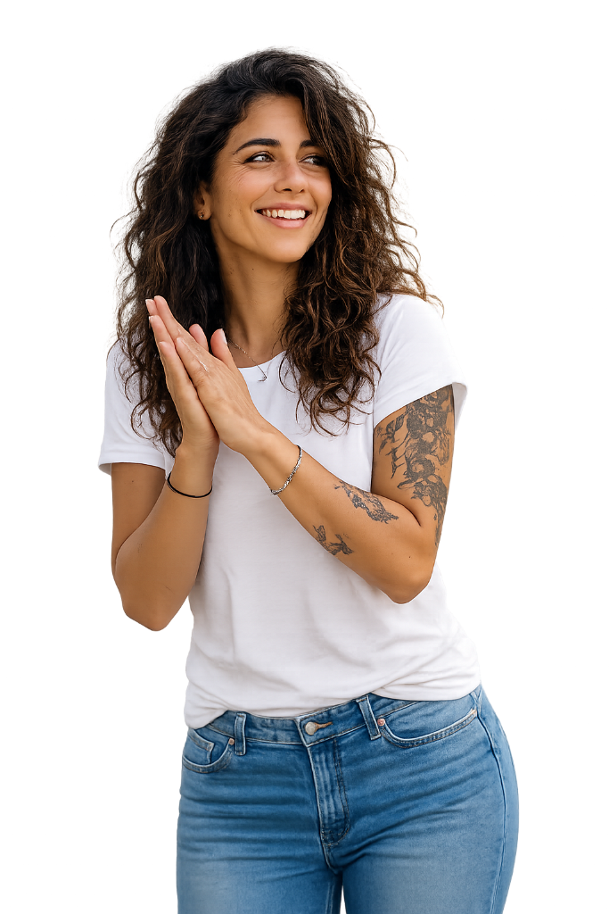בעלת עסק מרוצה