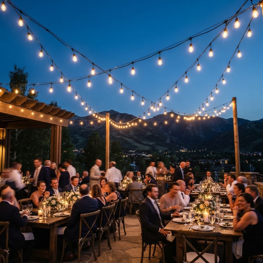 Bistro String Lights (100') Lighting equipment rental from Mountain AV