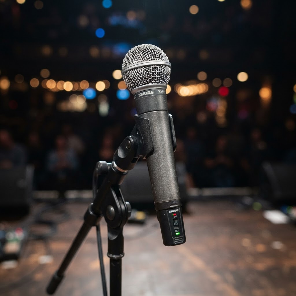 Shure SM58 Wireless Mic Audio equipment rental from Mountain AV