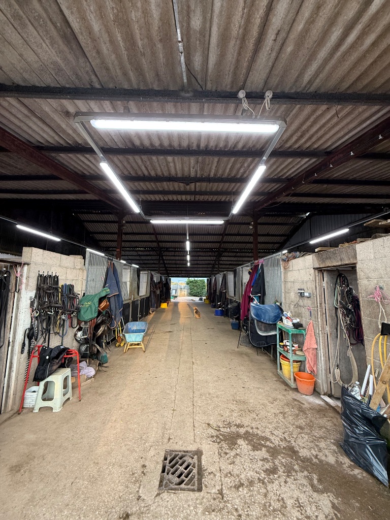 Stable corridor - full LED lighting throughout