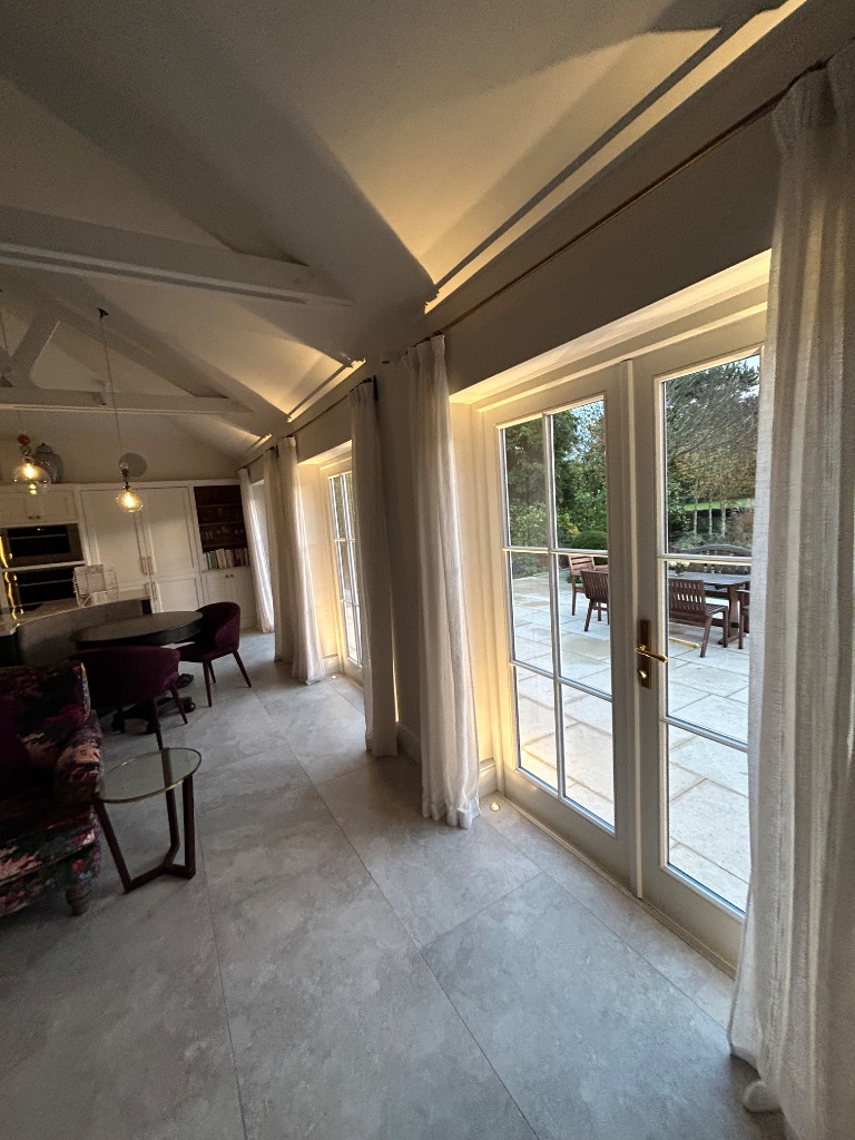 Drawing room with bespoke lighting scheme