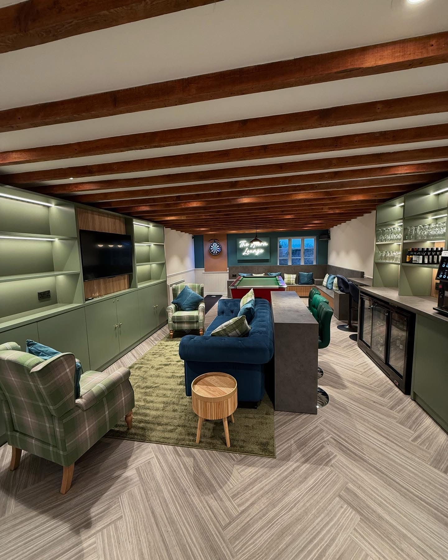 Full room view - integrated joinery lighting throughout