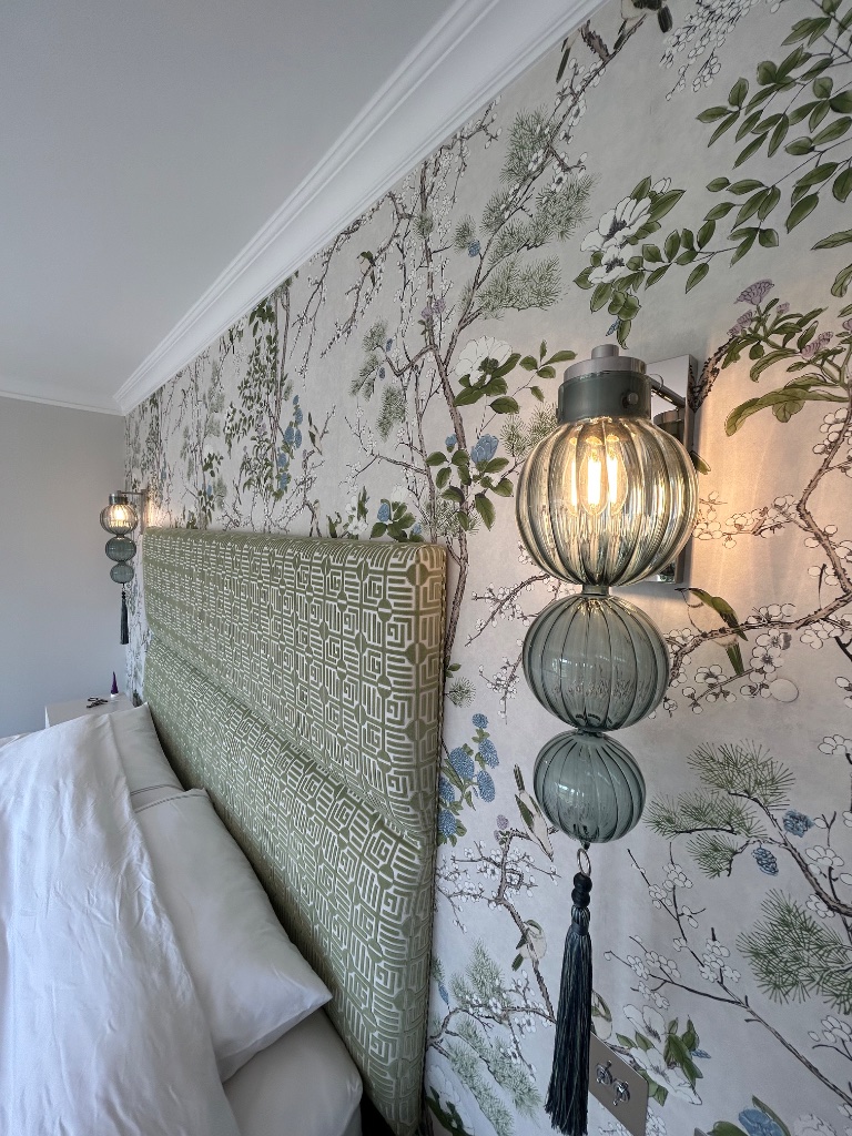 Bedroom wall lights - bespoke fitting installation