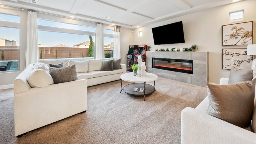 Family room real estate photography Las Vegas NV by Air to Ground Media