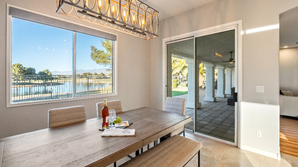Dining room view real estate photography Las Vegas Nevada — Air to Ground Media