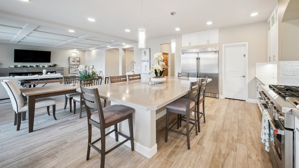 Large kitchen island real estate photography Las Vegas Nevada by Air to Ground Media