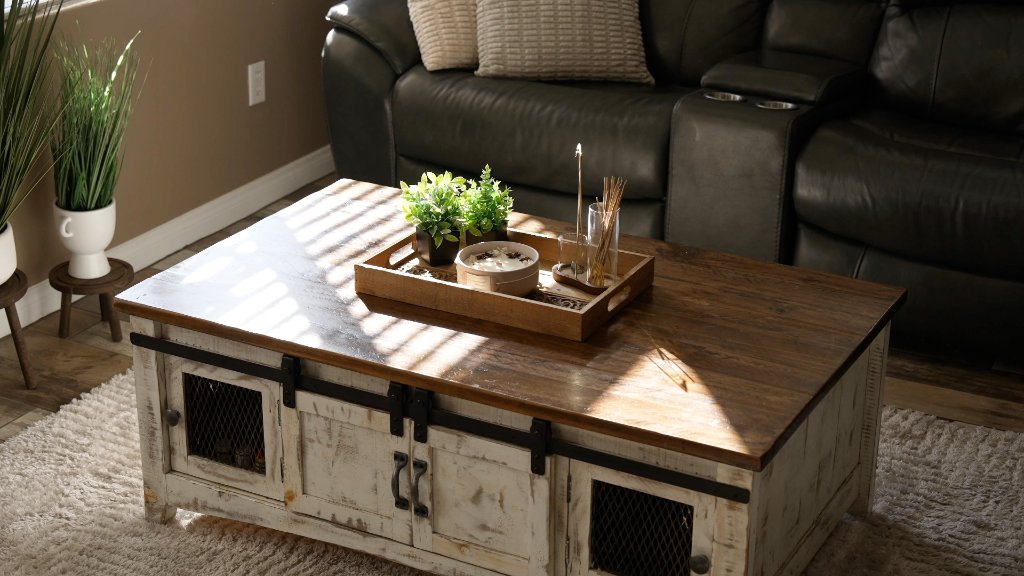 Coffee table detail real estate photography Las Vegas NV — Air to Ground Media