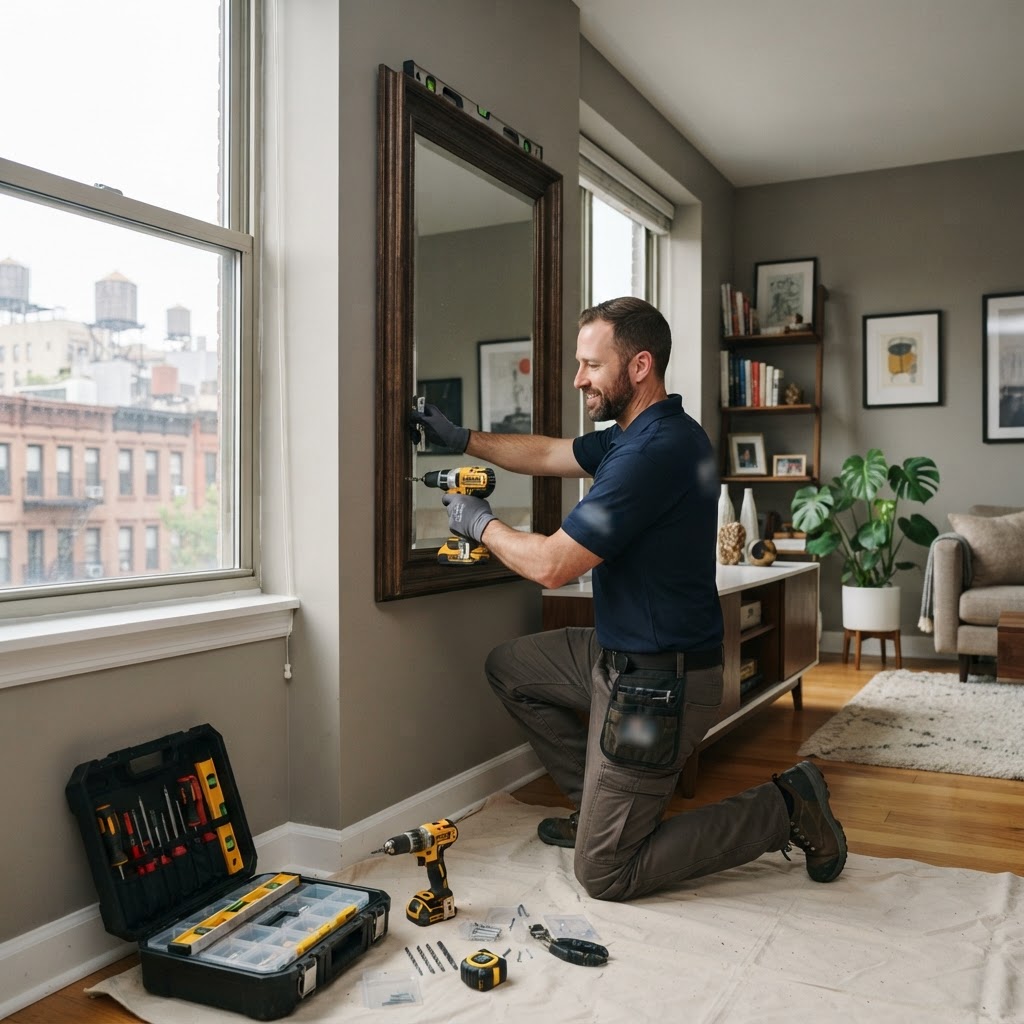 How to Mount Heavy Mirrors and Decor in NYC Apartments