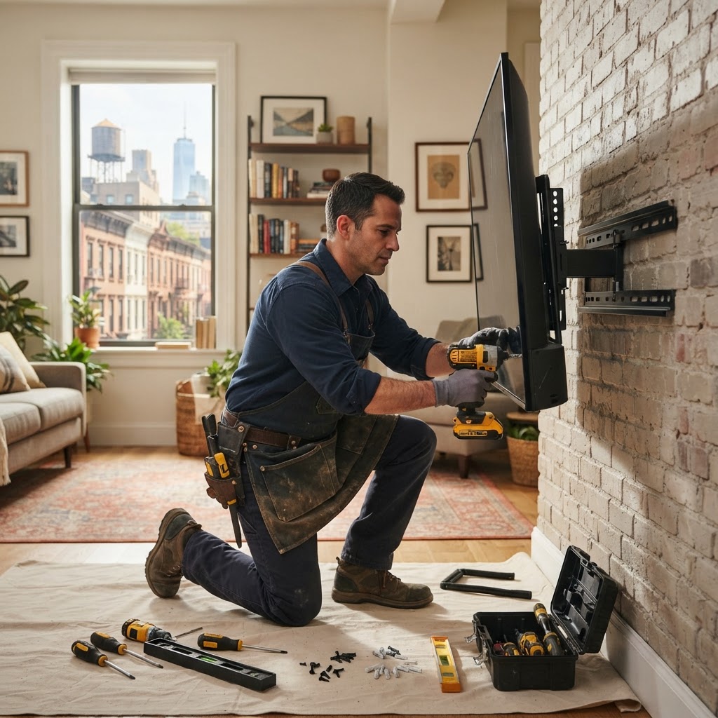 How to Properly Mount a Heavy TV in NYC Apartments