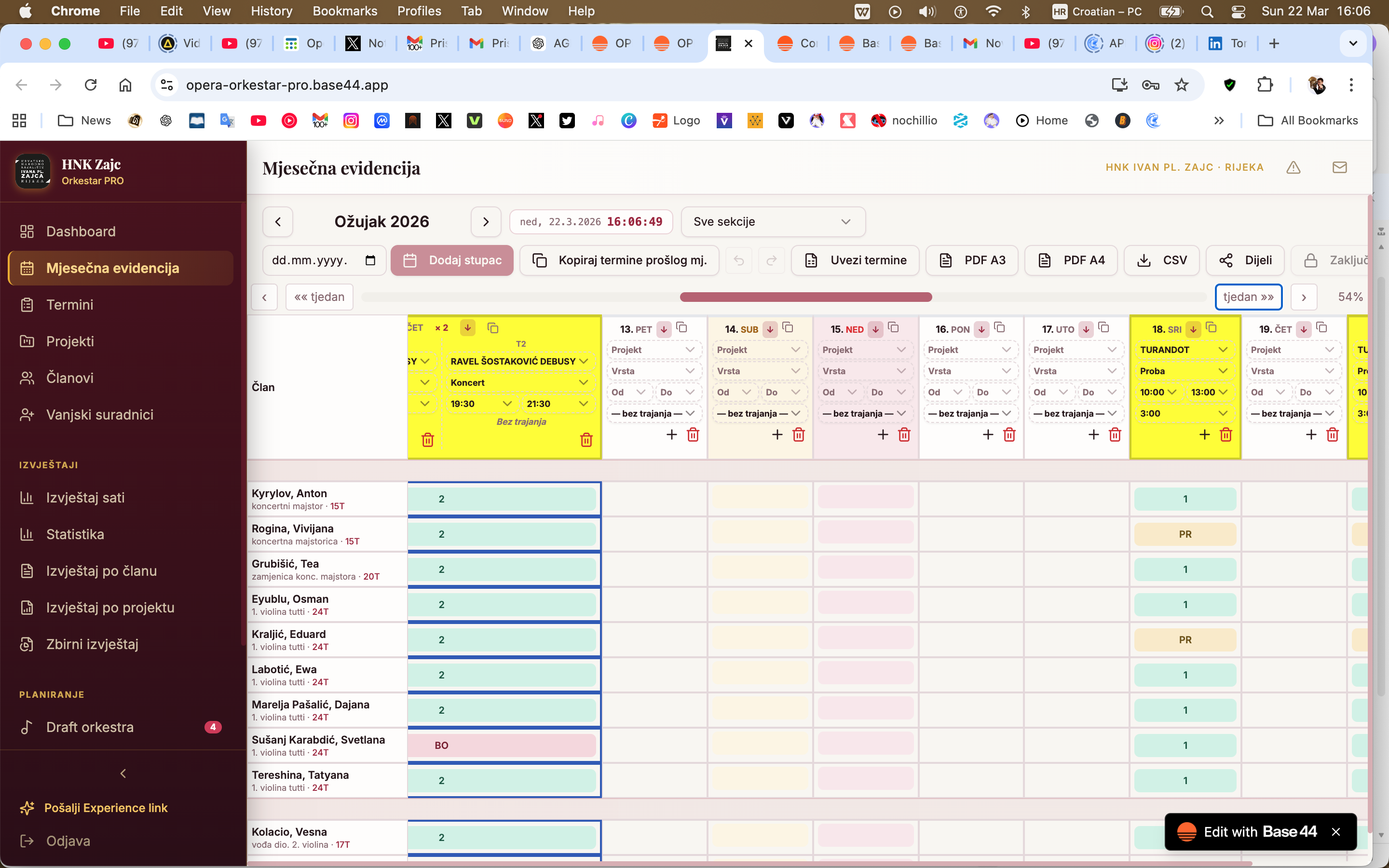 Orkestar PRO – Theatre Operations Template template preview