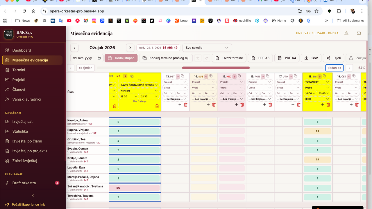 Orkestar PRO – Theatre Operations Template template preview